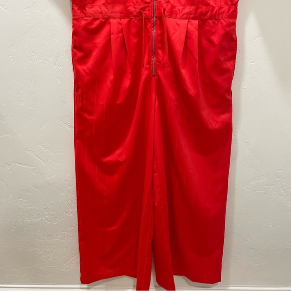 Nike Air Jordan Women's Medium Heritage Crimson Flight Suit Jumpsuit Red Loose - Picture 9 of 16